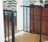 Interior room transition railing