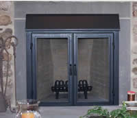 Fireplace insert with smoke hood