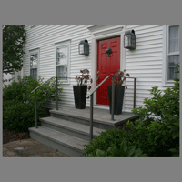 Blasted Stainless Entrance Railings