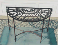 Foyer Table-weathered iron