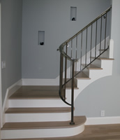 Bronze Patinized Railing with Stainless Steel Cap